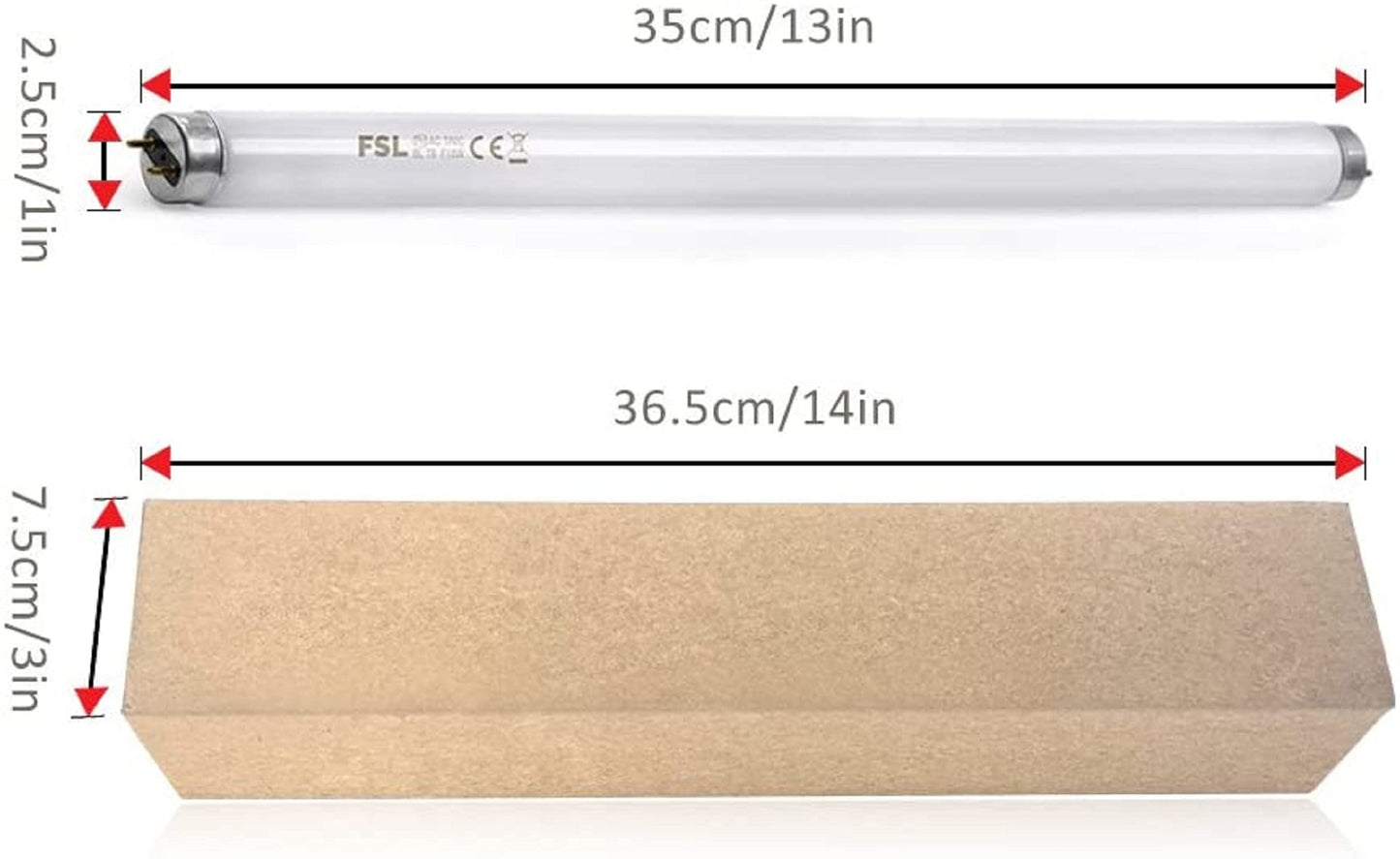 ASPECTEK 10W Mosquito UV Lamp Replacement Bulbs, Pack of 2 (UK)