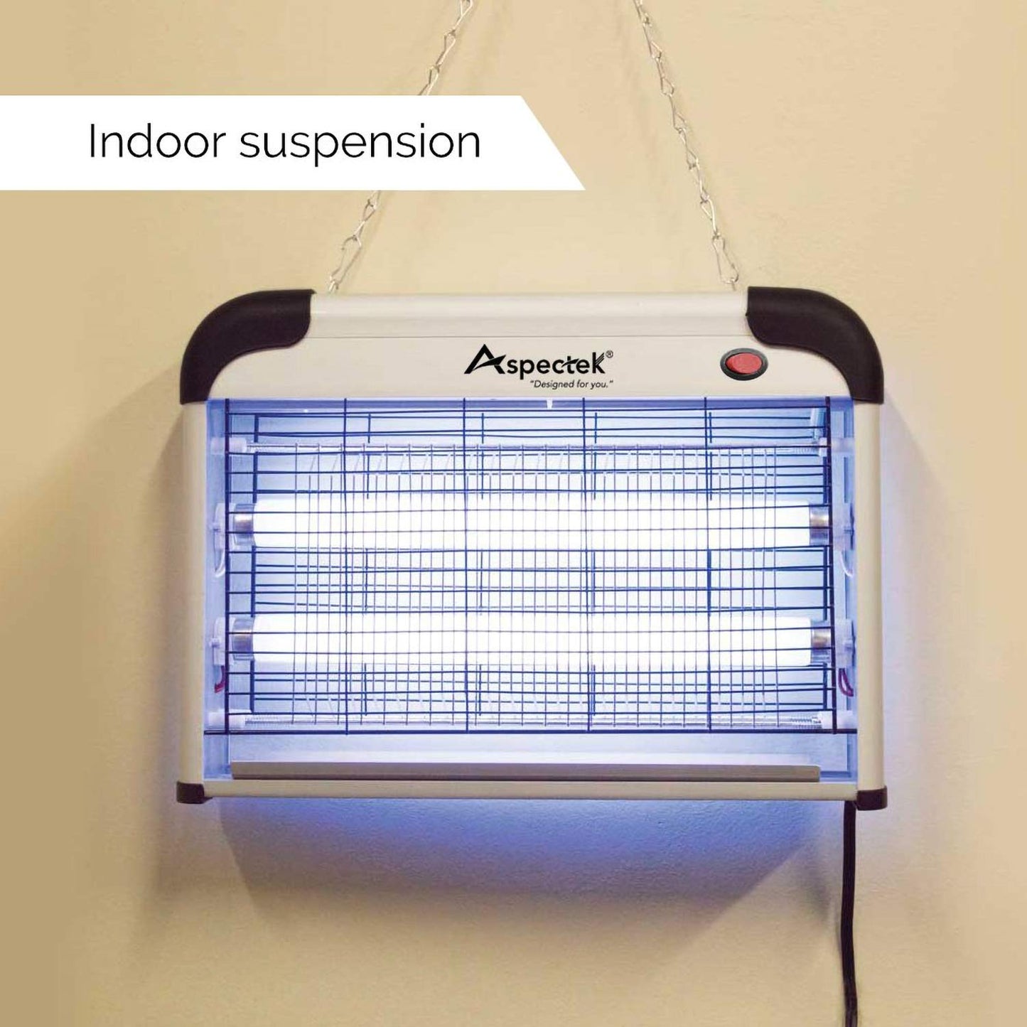 ASPECTEK Electric Fly Killer, Mosquito Killer Lamp – UV Lamp, Electric Insect Killer 20 W, Fly Killer, Indoor Mosquito Killer, Effective Fly Trap (EU)