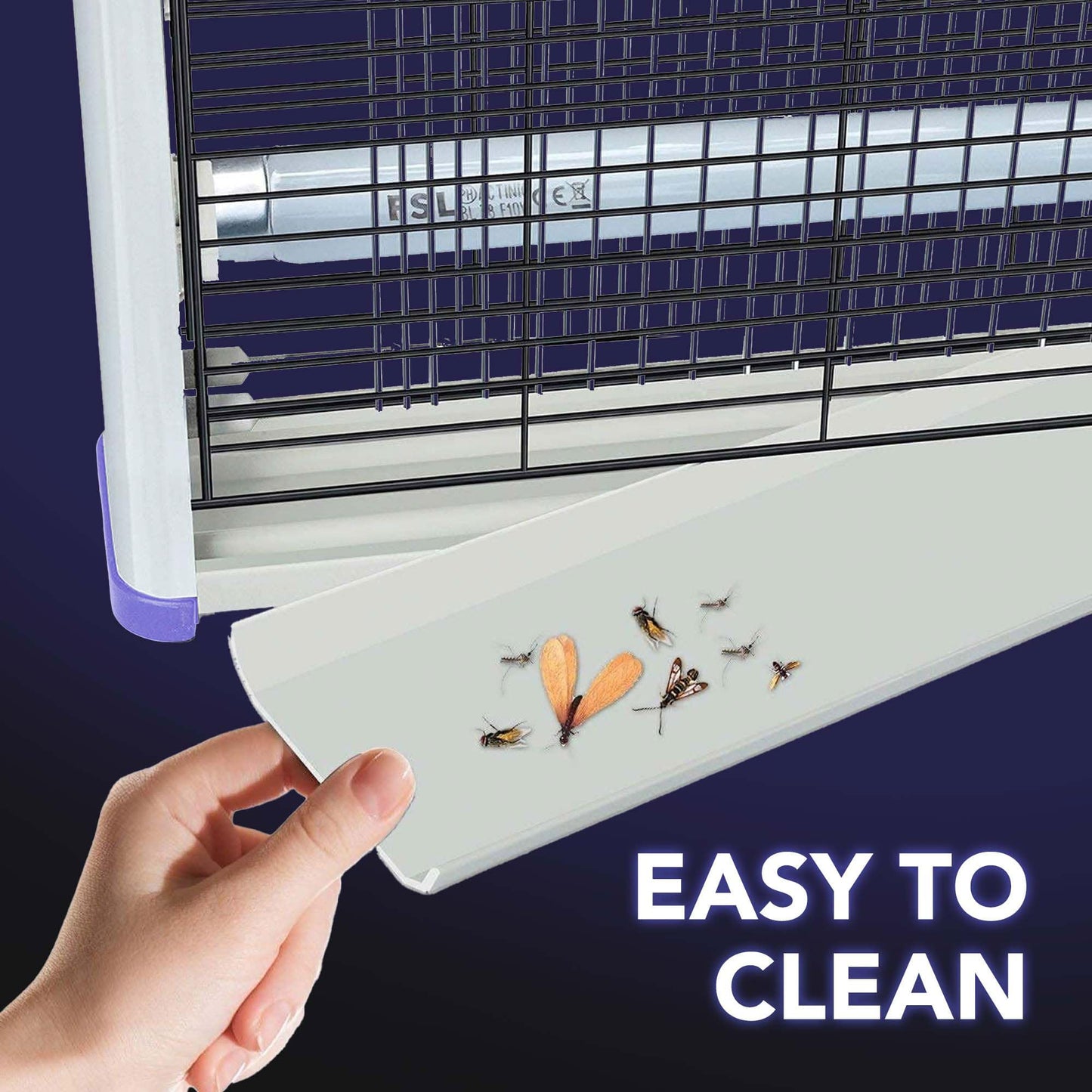 ASPECTEK Upgraded Electric Zapper 20W Insect Killer Insect Killer Mosquito Fly Moth Wasp Indoor Insect Repellent (Includes 2 Free Spare Bulbs) (EU)