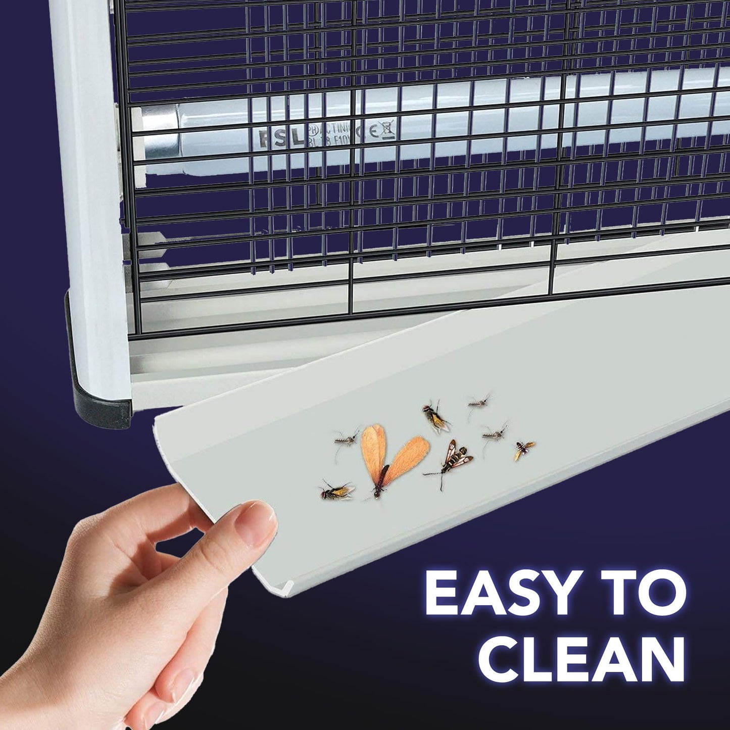 ASPECTEK Electric Fly Killer, Mosquito Killer Lamp – UV Lamp, Electric Insect Killer 20 W, Fly Killer, Indoor Mosquito Killer, Effective Fly Trap (EU)