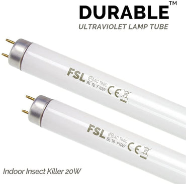 ASPECTEK 10W Mosquito UV Lamp Replacement Bulbs, Pack of 2  (UK)