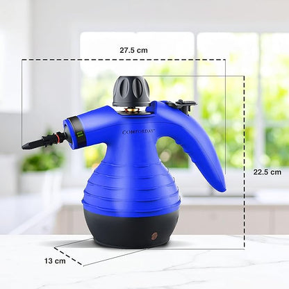 Comforday Multi-Purpose steam cleaner handheld with 9-Piece Accessories, Perfect for Stain Removal, Curtains, Car Seats, Floor, Bathroom  (UK)