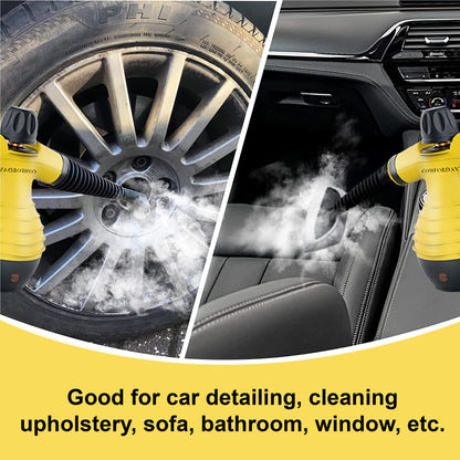 Comforday Multi-Purpose steam cleaner handheld with 9-Piece Accessories, Perfect for Stain Removal, Curtains, Car Seats, Floor, Bathroom  (UK)